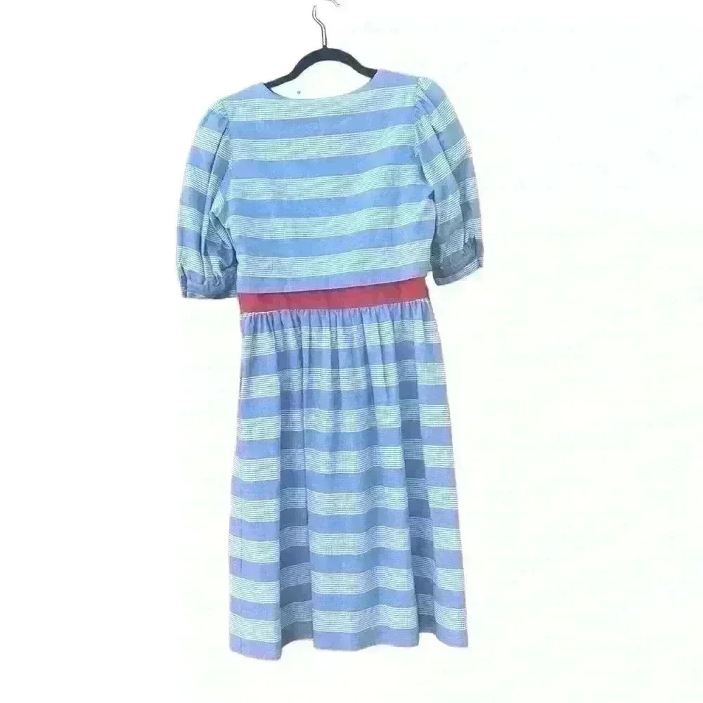 Vintage chambray 1960s school dress - Picture 2 of 6